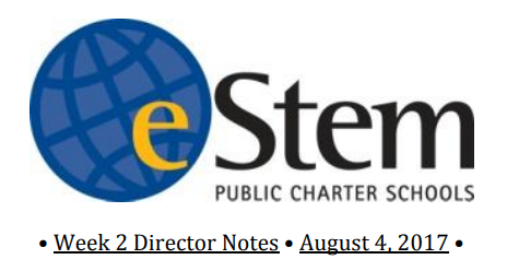 August 4 JHS Director Notes